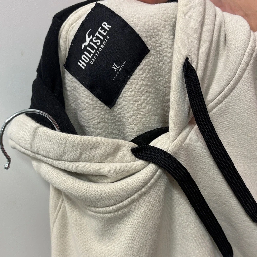 HOLLISTER Beige Hoodie with Logo